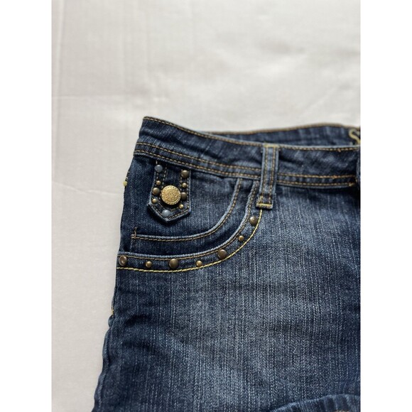 SouthPole Womens Shorts Size 11 Blue Denim Stretch Low Rise - Picture 4 of 7